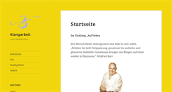 Desktop Screenshot of burr-klangarbeit.com